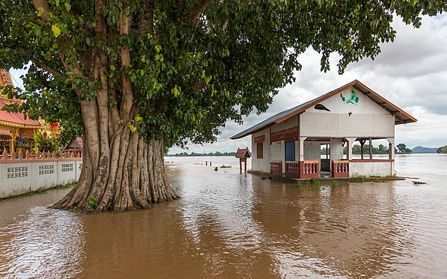 640px-Flooded_building_and_tree_trunk_in_the_muddy_water_of_the_Mekong_in_Si_Phan_Don,_Laos,_September_2019
